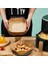 Airfryer Pişirme Kağıdı 50 Adet Kare Fırın Tepsisi Yanmaz Yapışmaz Gıda Parşömeni Sıcak Hava Fritözü Aksesuarı 2