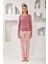 Kadın Dantelli Viskon Pijama Takım - 10762 1