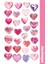 Heart Collection Sticker, Çıkartma, Ajanda, Günlük, Planlayıcı, Bullet Journal ,scrapbook 1