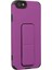 iPhone 6 Kılıf Mega Standlı Silikon - Mor (K95) 2