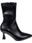 Streç Ince Topuklu Kadın Bot PL-396 Siyah 2
