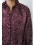 Kadın Bordo Renk Desenli Yandan Bağlamalı Gömlek 3