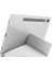 Samsung Galaxy Tab S10 Fe ile Uyumlu Kılıf Kalem Bölmeli Tri Folding Katlanabilir Standlı Pu Deri Yumuşak Silikon, Tablet Kapak [akıllı Kapak, Uyku Modlu] - Gri 2