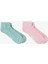 Unıted4 Street Ankle Kadın Pembe/yeşil 2'li Çorap 1