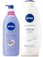 Nivea Creme Soft Kremsi Dokunuş Duş Jeli 750ML ve Değerli Yağlar Içeren Nemlendirici Vücut Losyonu 400ML 1