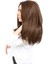 Kahkülsüz Fiber Sentetik Orta Boy Düz Peruk - Kahve Karamel 3