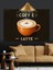 Sıcak Latte Kahve Kupası Dekoratif Kanvas - Mdf Ahşap Tablo 4