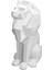 Aslan Heykeli Aslan Dekoru - Erkekler Için Hediyeler Geometrik Şık Heykel Aslan Heykelcik Dekorasyonu Oturma Odası Ofis Beyaz (Yurt Dışından) 1
