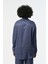 Kadın Indigo Mavi Desenli Oversize Gömlek 4