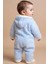 Kışlık Peluş Kapüşonlu Bebek Tulumu 2