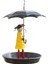 Kızlar Için Şemsiye Kuş Istasyonu ile Kuş Yemliği Metal Askılı Zincir ve Kancalı Yemlik Vahşi Bahçe Kuşları Için Antik (Yurt Dışından) 1