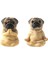 Pug Heykeli Ev Dekoru, Yoga Oturan Pug Yavrusu Heykelciği, Pug Yavrusu Ortağı Koleksiyonluk Köpek Heykeli, Reçine Mini Yavru Köpek Heykeli (Yurt Dışından) 1