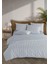 Striped %100 Pamuk Ranforce Yezra Mavi Ipliği Boyalı Nevresim Takımı Çift Kişilik - 200X220 cm 2