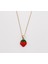 14K Gold Plated Strawberry Kids Kolye 2