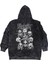 Unisex Slipknot Sırt Baskılı Kapüşonlu Yıkamalı Sweatshirt, Oversize Rock Band Baskı Vintage Hoodie 3