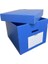Plastik Arşiv Kutusu 41X35X30H Geniş 5 Klasör Kapasiteli Mavi Renkli Oluklu Plastik Arşiv ve Taşıma Kutusu Sağlam ve Suya Dayanıklı Corrugated Plastic Sheets Ofis Kutusu Office Box (10) 2
