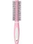 Toz Pembe Yuvarlak Saç Fırçası ve Tarak – Masaj Uçlu, Hacim ve Şekillendirme Için 1