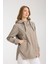 Kadın Rahat Kesim Kapüşonlu Trençkot 2