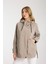 Kadın Rahat Kesim Kapüşonlu Trençkot 8