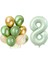 Sürprizi Retro Su Yeşili 8 Yaş Latex Balon Set 1