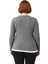 Kadın Büyük Beden Bisiklet Yaka Uzun Kollu Esnek Örme Bluz Kaliteli Şık Rahat Modern Zarif 4