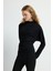 Uzun Kol Büzgülü Bluz Siyah 11545832000 4