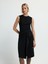 Kolsuz Örme Elbise Siyah 12445835000 5
