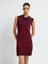 Fiyonk Detaylı Triko Elbise Bordo 12445599000 6