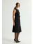 Cepli Kolsuz Gabardin Elbise Siyah 124L9700000 5