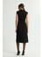 Cepli Kolsuz Gabardin Elbise Siyah 124L9700000 6