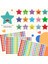 Major Selection Yıldız Sticker Çıkarma SETI,600 Adet 4 Syf Okul Tebrik Stickerı,öğretmen Öğrenci Hediyesi, Renkli 4