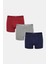 Erkek Burgundy 3lü Çok Renkli Boxer 16