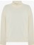 Beyaz Dökümlü Boğazlı Sweatshirt 13