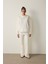 Beyaz Dökümlü Boğazlı Sweatshirt 14