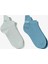 Unıted4 Street Kadın Mavi/gri 2'li Çorap 1