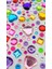 Sticker Taş Sticker Yapışkanlı Saç, Yüz, Tırnak, Makyaj Nane Süs Taşı Işıltılı Parlak Renkli Kalpli Kareli, Giraffe Sticker 2