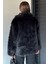 Kadın Ön Fermuarlı Saçaklı Kürklü Mont P-00018972 4