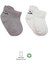 2li Sneakers Smile Penye Çorap 20106 Gri Ekru 1