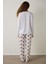Optik Beyaz Mickey Mouse Baskılı Pamuklu Uzun Kollu Pijama Takımı 20