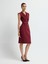 Kruvaze Kolsuz Elbise Bordo 12444224001 1