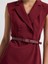 Kruvaze Kolsuz Elbise Bordo 12444224001 3