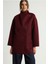 Geniş Yakalı Kaban Bordo 136L9578000 1