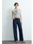 Geniş Paça Cepli Pantolon Lacivert 153M2226000 1