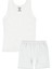 Kız Çocuk Kalınaskı Atlet Boxer Ribana Beyaz (%100 Pamuk) 1