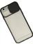 iPhone 6 Kılıf Palm Buzlu Kamera Sürgülü Silikon - Siyah (K95) 2