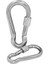 Galvaniz Çelik Kilitli Karabina 6x60 mm Dağcılık ve Tırmanış İçin 2 Adet 8