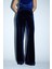 Beli Saten Kadife Pantolon Lacivert 15330204004 3