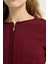 Cep Detaylı Fermuarlı Triko Hırka Bordo 13445591000 2