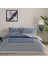 Serenya Saten Çift Kişilik Nevresim Takımı Mavi 1