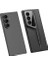 Galaxy Z Fold 7 ile Uyumlu Kılıf Ultra Ince Kamera Korumalı Sert Rubber Procase Kapak (Siyah) 3